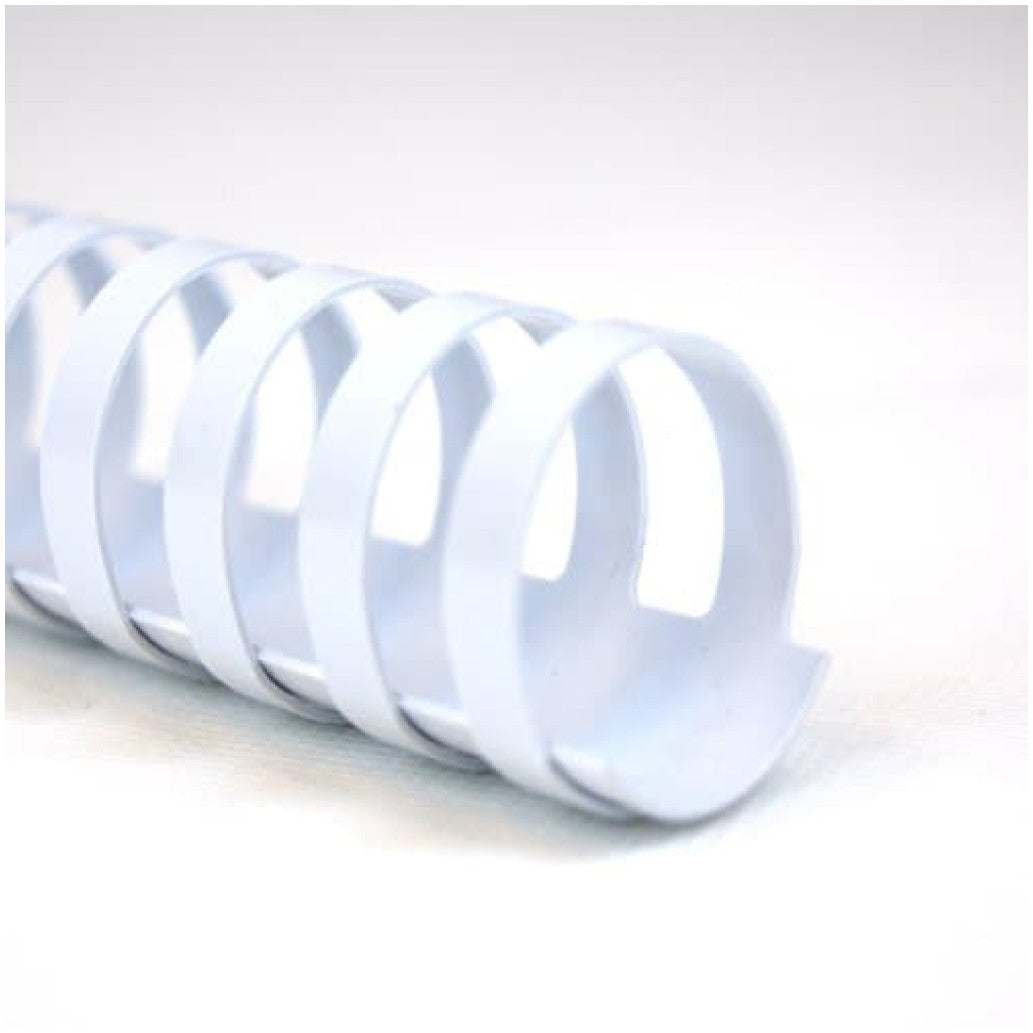Spirale GBC pvc 12 mm bele 100 kos