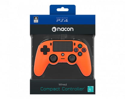 NACON PS4 ŽIČNI IGRALNI PLOŠČEK, ORANŽEN