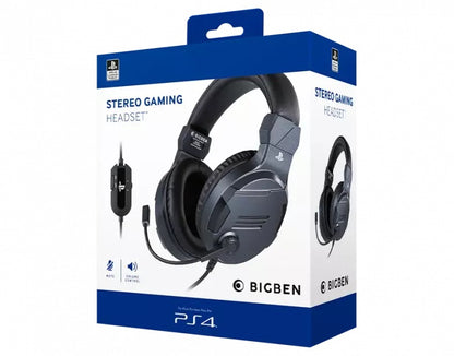 BIGBEN STEREO GAMING ŽIČNE SLUŠALKE V3, TITANIUM