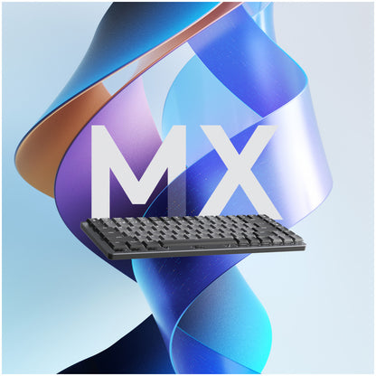 Tipkovnica brezžična + Bluetooth Logitech MX Mechanical MINI UK | SLO gravura grafitna LED osvetlitev (920-010780)