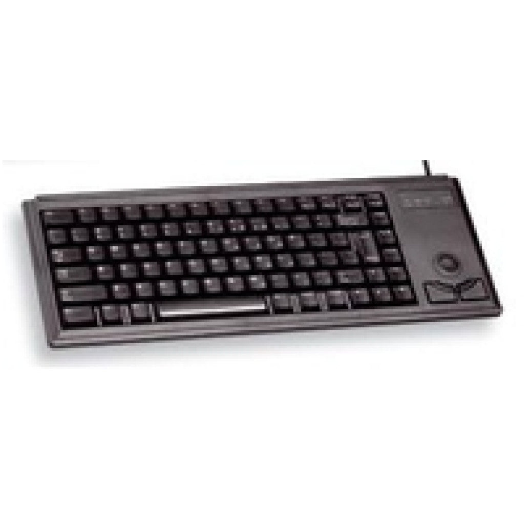 Tipkovnica Žična Cherry G84-4420 UK | črna + vgrajena miška (G84-4420LUBEU-2)