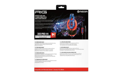 NACON HEADSET RIG 300 PRO SWITCH 2 žične slušalke redeče modre barve
