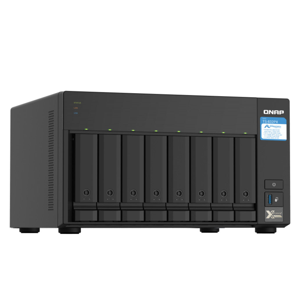 NAS ohišje QNAP TS-832PX-4G za 8 diskov  4GB ram  2x 10Gb SFP+ 2x 2.5Gb mreža