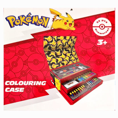 POKEMON - ustvarjalni kovček za risanje in barvanje – 52-delni