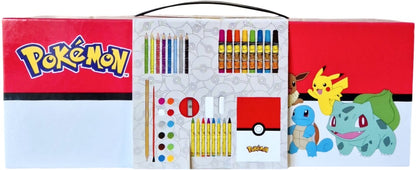 POKEMON - ustvarjalni kovček za risanje in barvanje – 52-delni