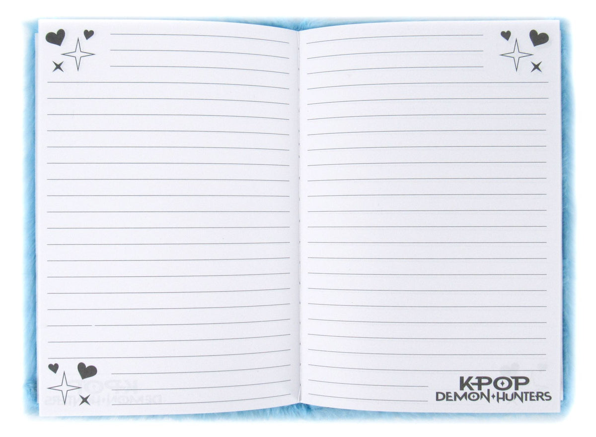 K-POP DEMON HUNTERS - STATIONERY SET A5 PLUSH NOTEBOOK WITH ERASABLE PEN