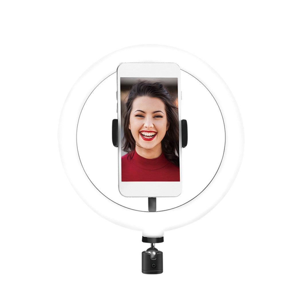 Selfie LED svetlobni obroč Logilink za pametni telefon- tripod ni vključen (AA0151)
