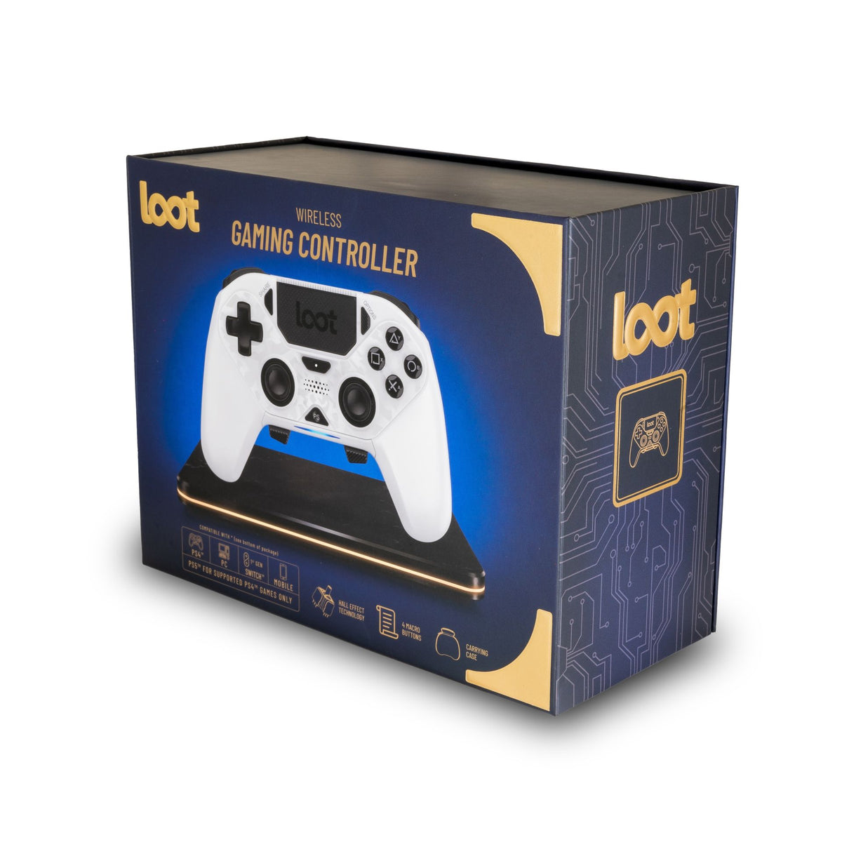 LOOT BREZŽIČNI KONTROLE ZA PS4/SWITCH/PC/MOBILE - BELE BARVE