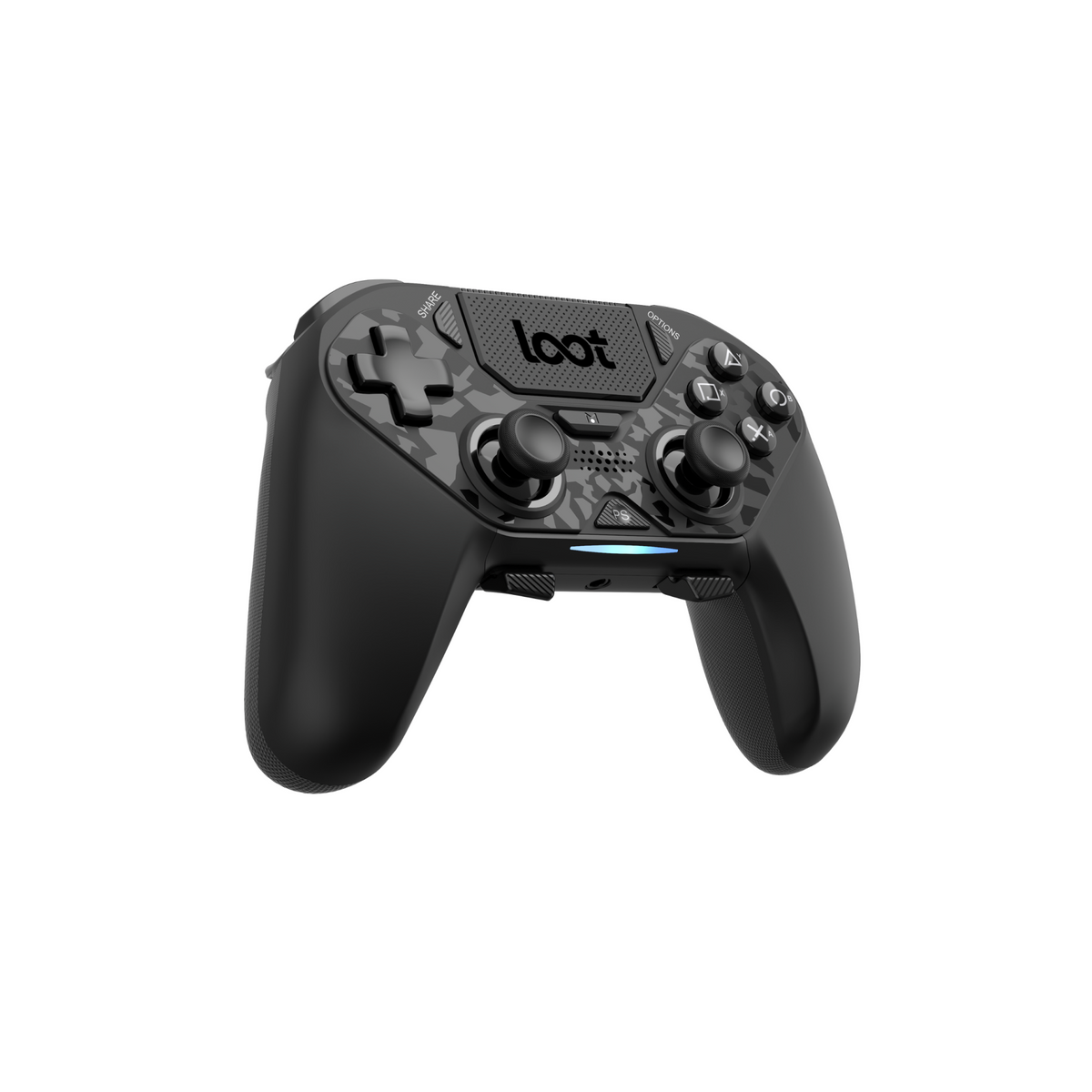 LOOT BREZŽIČNI KONTROLE ZA PS4/SWITCH/PC/MOBILE - ČRNE BARVE