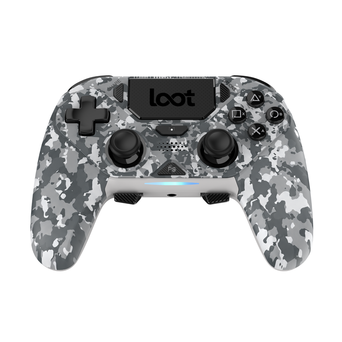 LOOT BREZŽIČNI KONTROLE ZA PS4/SWITCH/PC/MOBILE - SIVA MASKIRNA BARVA