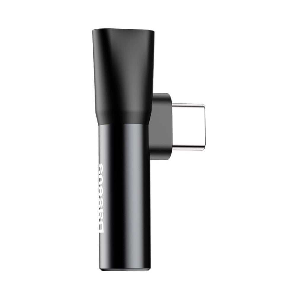 Adapter Audio USB-C M => 3,5mm Ž + USB-C Ž za polnjenje BASEUS - črn (CATL41-01) EOLS-P