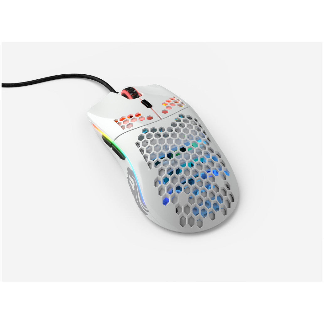 Gaming miška USB Glorious GO-GWHITE M, bela (GO-GWHITE)