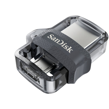 Spominski ključek 32GB USB-micro/A Sandisk Ultra Dual 150MB/s plastičen drsni micro črn OnTheGo združljiv (SDDD3-032G-G46)