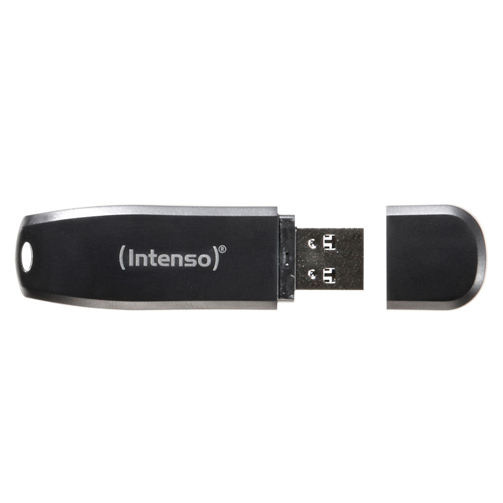 Spominski ključek 64GB USB 3.0 Intenso Speed Line 70MB/s - plastičen/s pokrovčkom/črn (3533490)