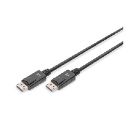 Kabel DisplayPort(m)=>DisplayPort(m) v1.2 3,00m 4K/60Hz Digitus dvojno oklopljen ponikljani konektorji (AK-340100-030-S)