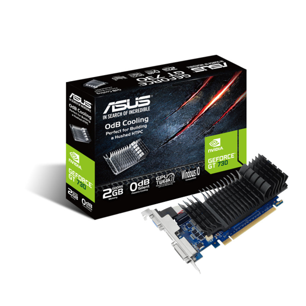 Grafična kartica nVidia GT730 Asus Silent Low Profile - 2GB DDR5 (90YV06N2-M0NA00)