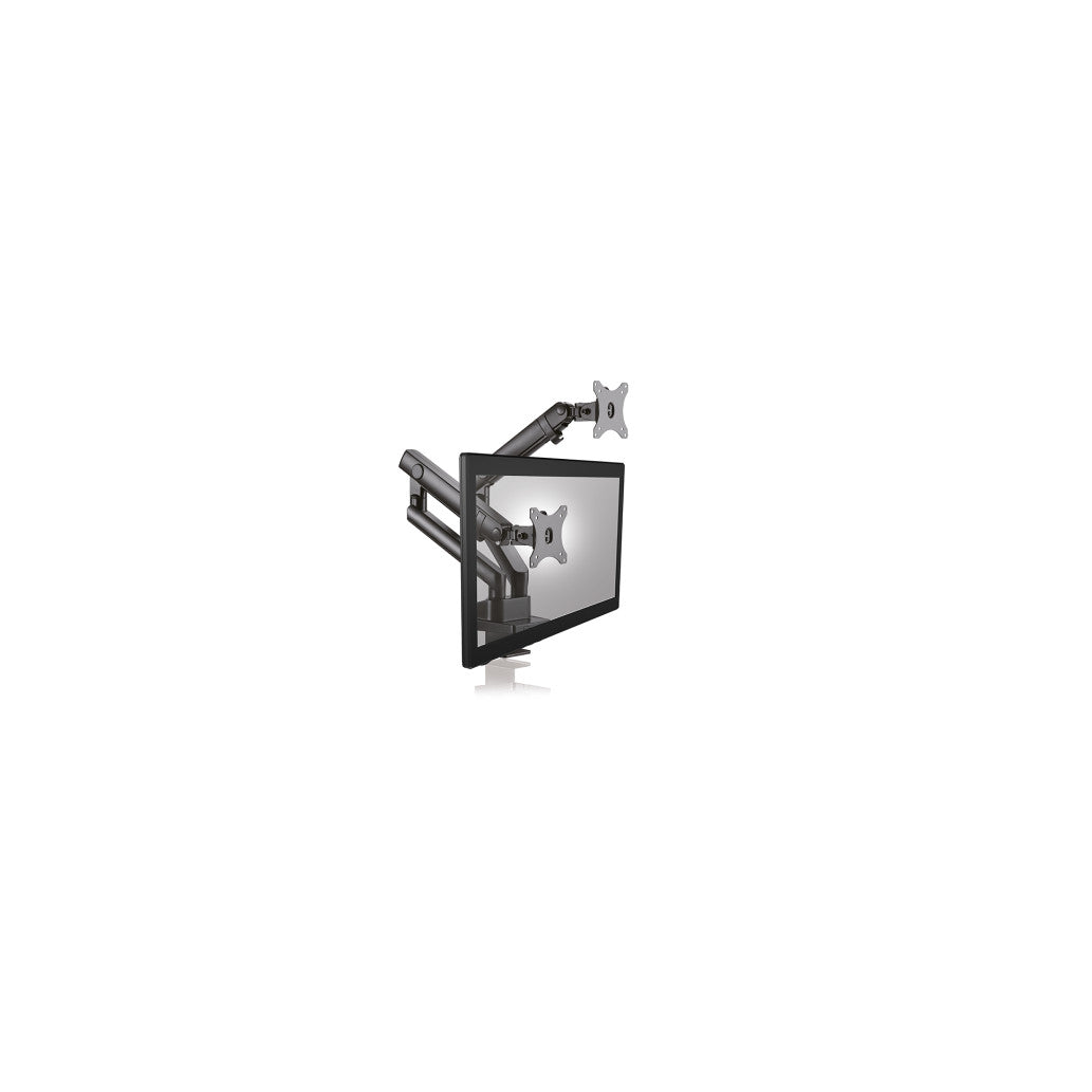 Nosilec za LCD monitor 58,4 - 81,28 cm (23"-32") IcyBox dvojni nosilec z montažo na rob mize
