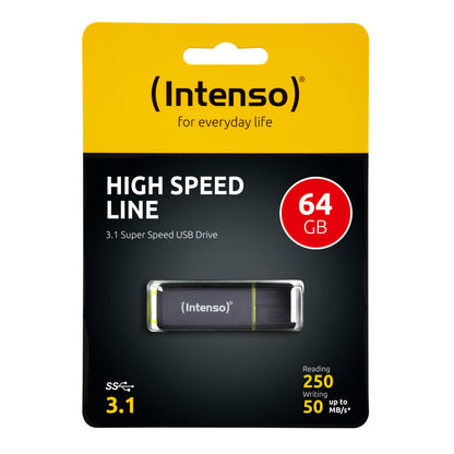 Spominski ključek 64GB USB 3.1 Intenso High Speed Lite  250/50 MB/s (TC183332GB01)