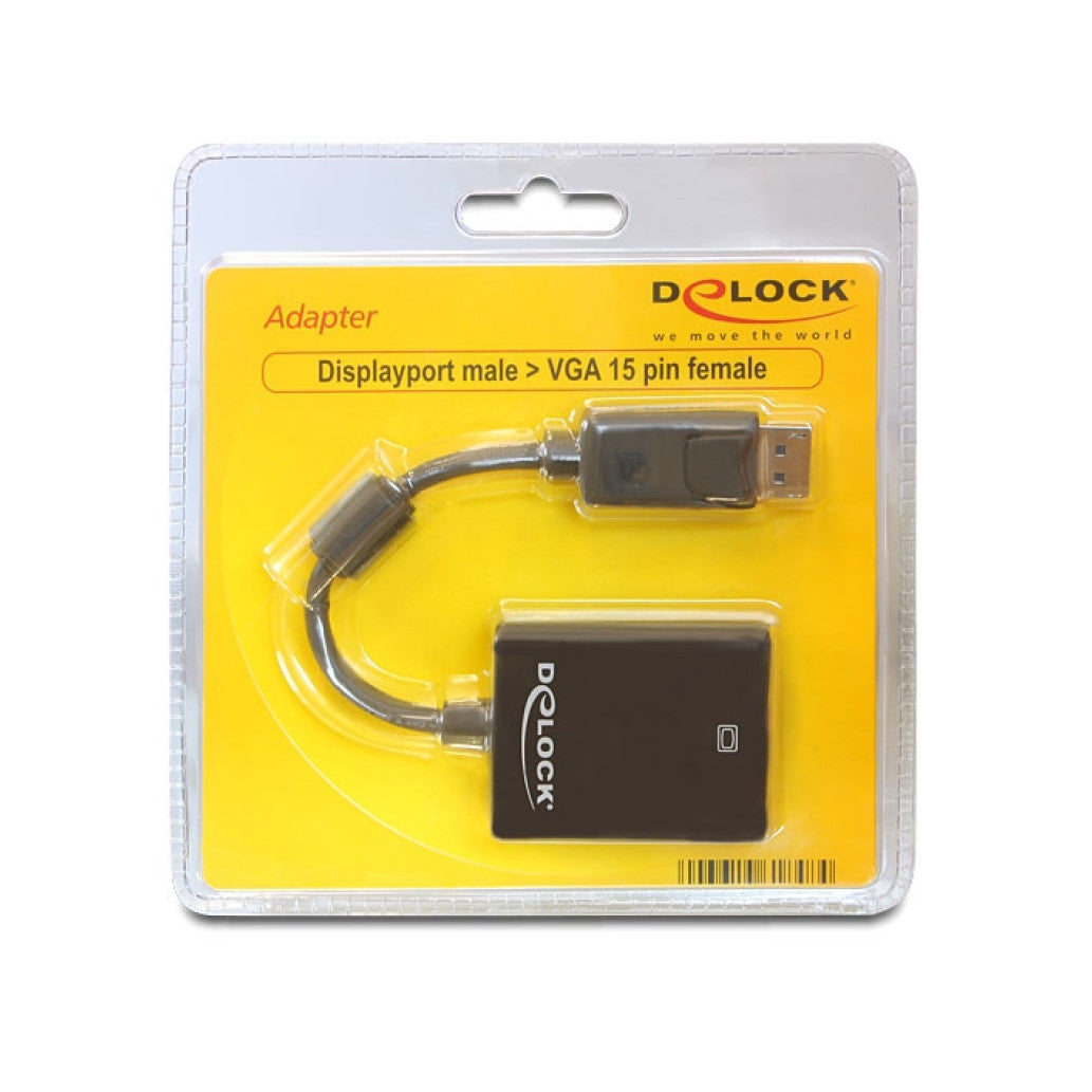 Adapter DisplayPort 1.2 (m) => VGA (ž) 15cm Digitus