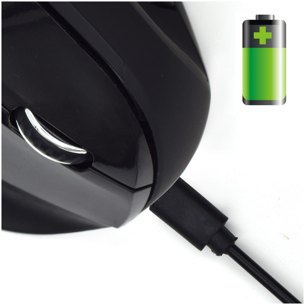 Miš Ewent brezžična optična Ergonomic Vertical 1600dpi črna (EW3158)
