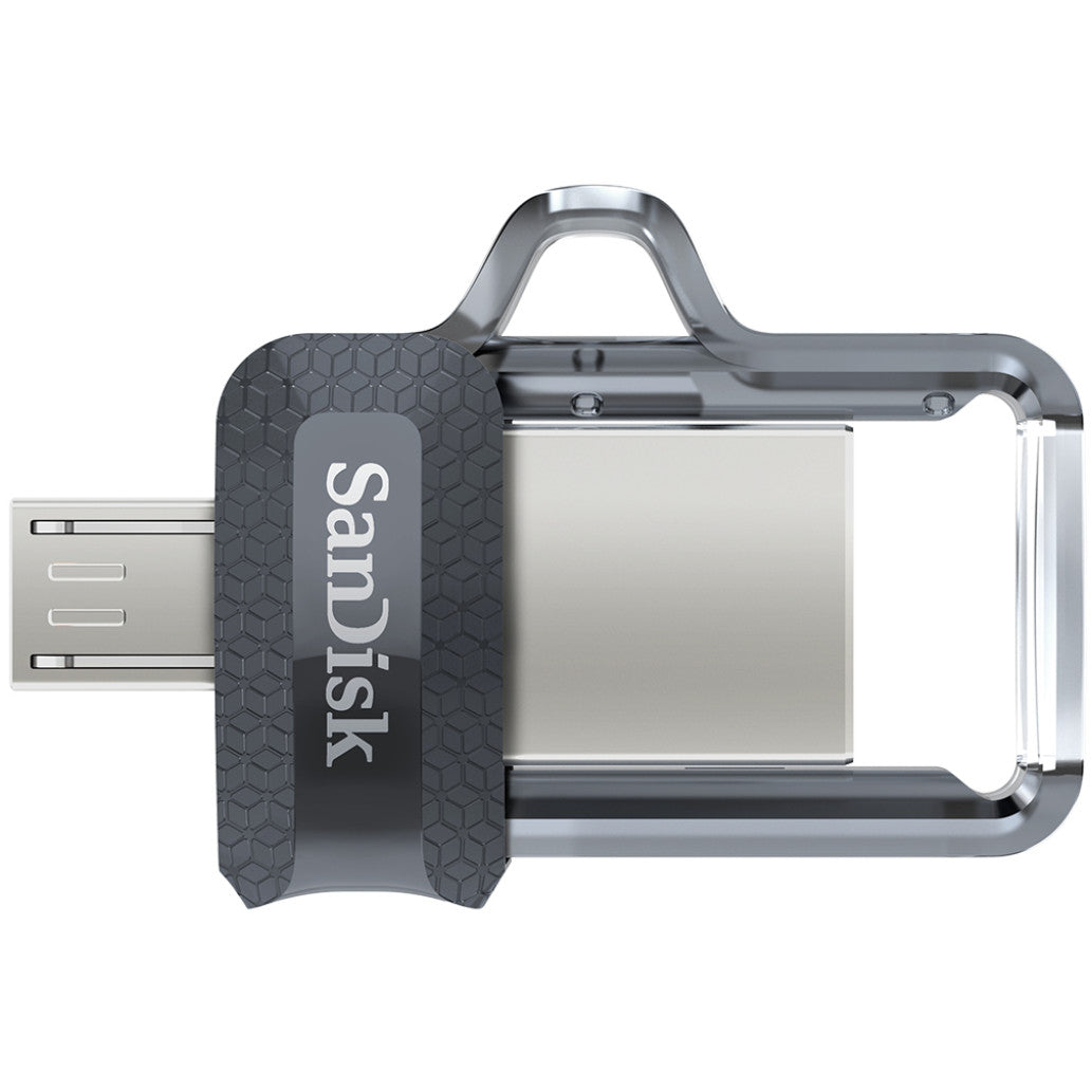Spominski ključek 32GB USB-micro/A Sandisk Ultra Dual 150MB/s plastičen drsni micro črn OnTheGo združljiv (SDDD3-032G-G46)
