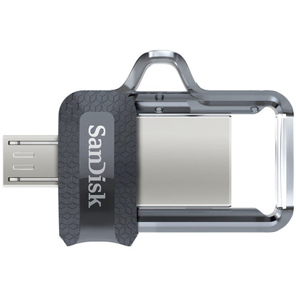 Spominski ključek 32GB USB-micro/A Sandisk Ultra Dual 150MB/s plastičen drsni micro črn OnTheGo združljiv (SDDD3-032G-G46)