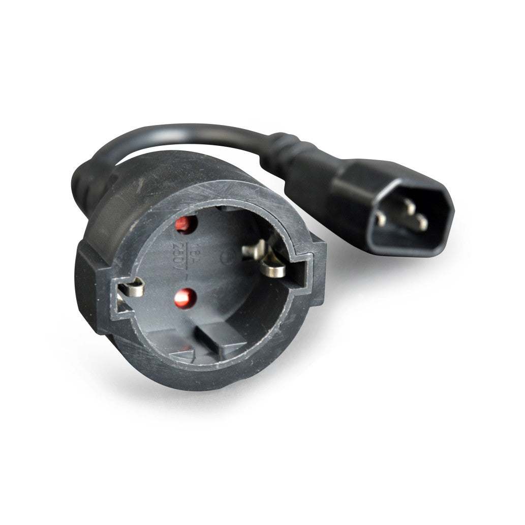 UPS napajalni adapter 220 IEC 320 C14 - SCHUKO (Ž) 0,15m črn Cablexpert /(PC-SFC14M-01)