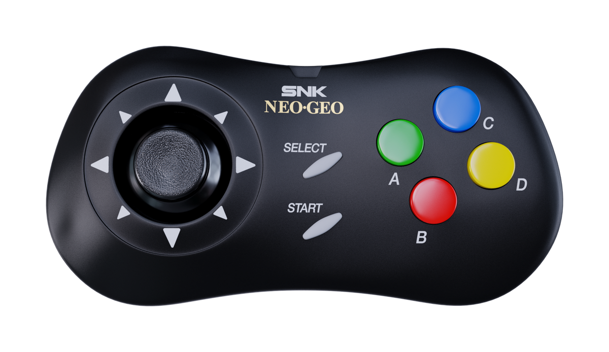 NEOGEO AES+ brezžični kontroler črne barve