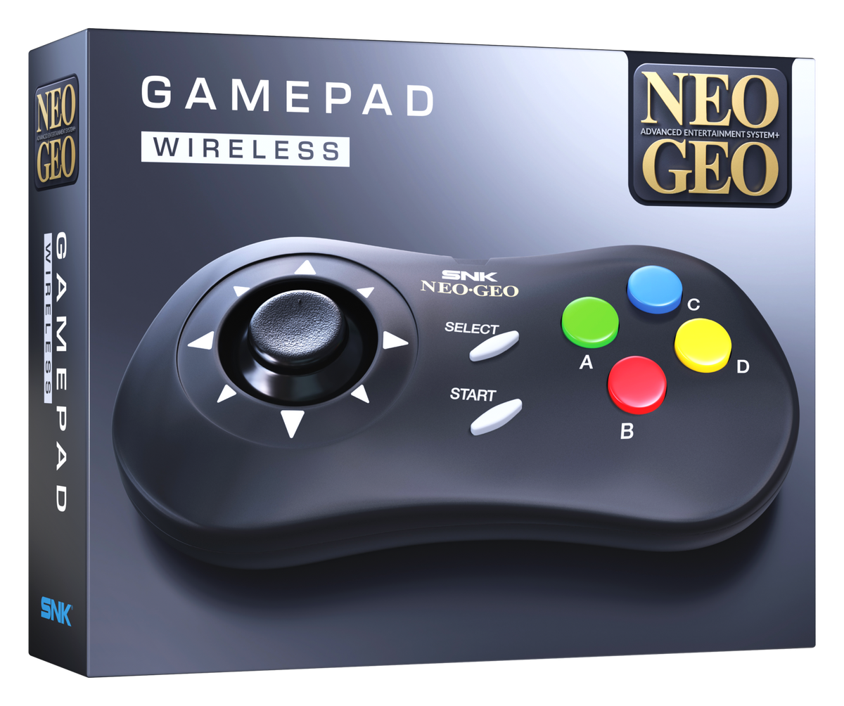 NEOGEO AES+ brezžični kontroler črne barve