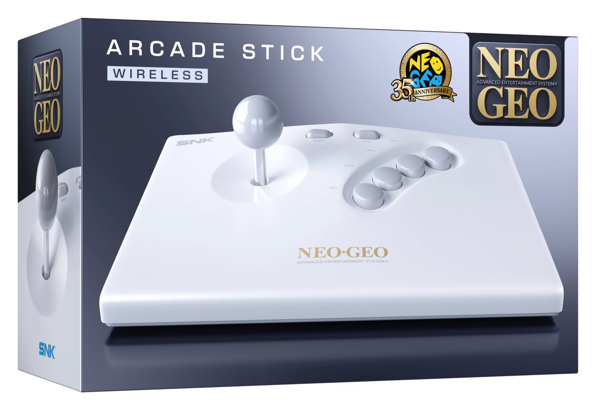 NEOGEO AES+ brezžična arkadna igralna palica bele barve