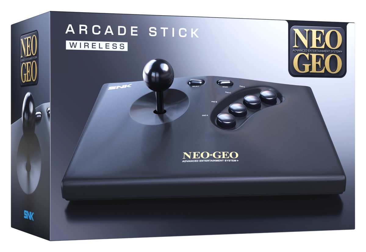 NEOGEO AES+ brezžična arkadna igralna palica črne barve