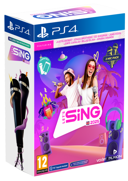 Let's Sing 2025 - Double Mic Bundle (Playstation 4)