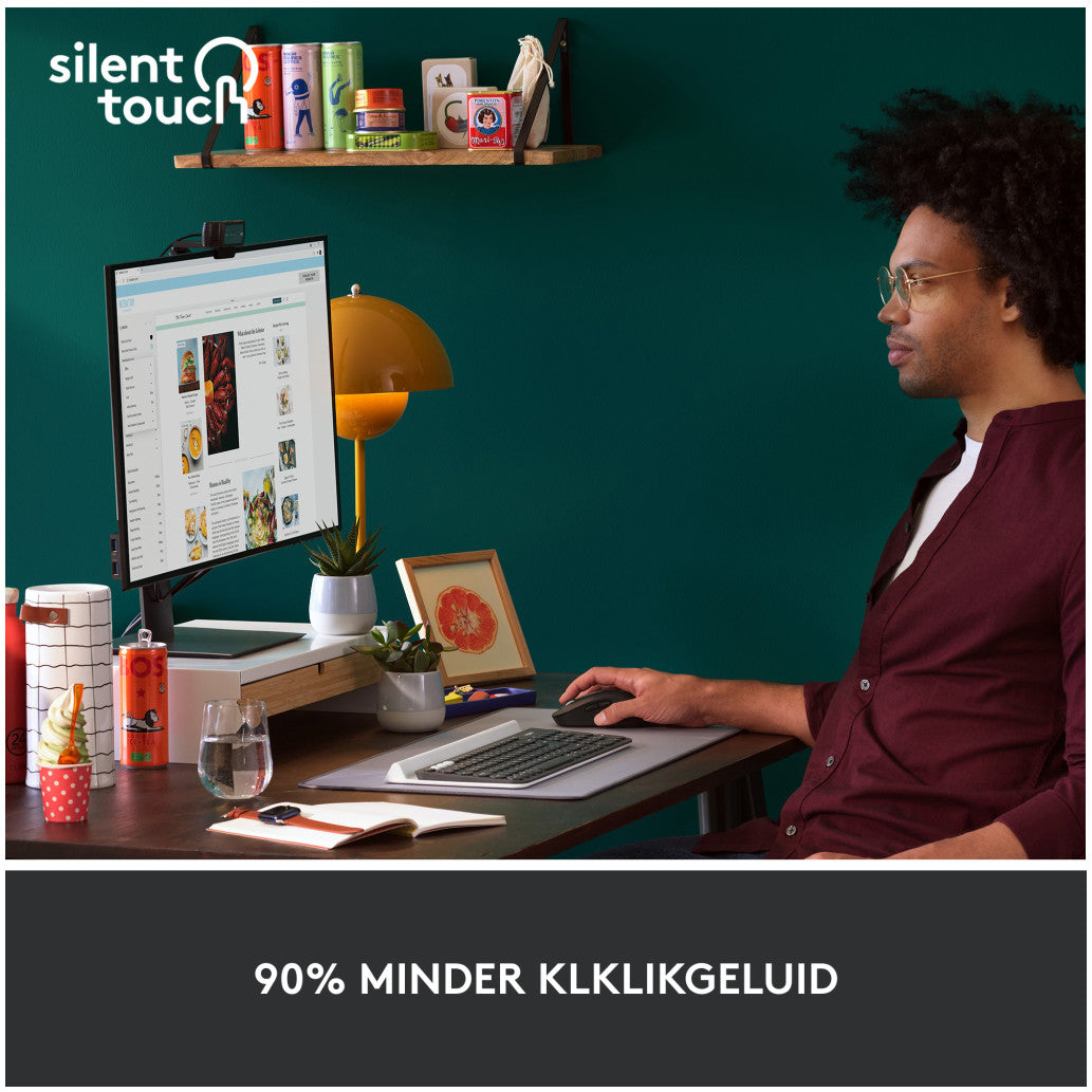 Miš brezžična + Bluetooth Logitech M650 2000DPI Bolt reciever grafitna (910-006253)
