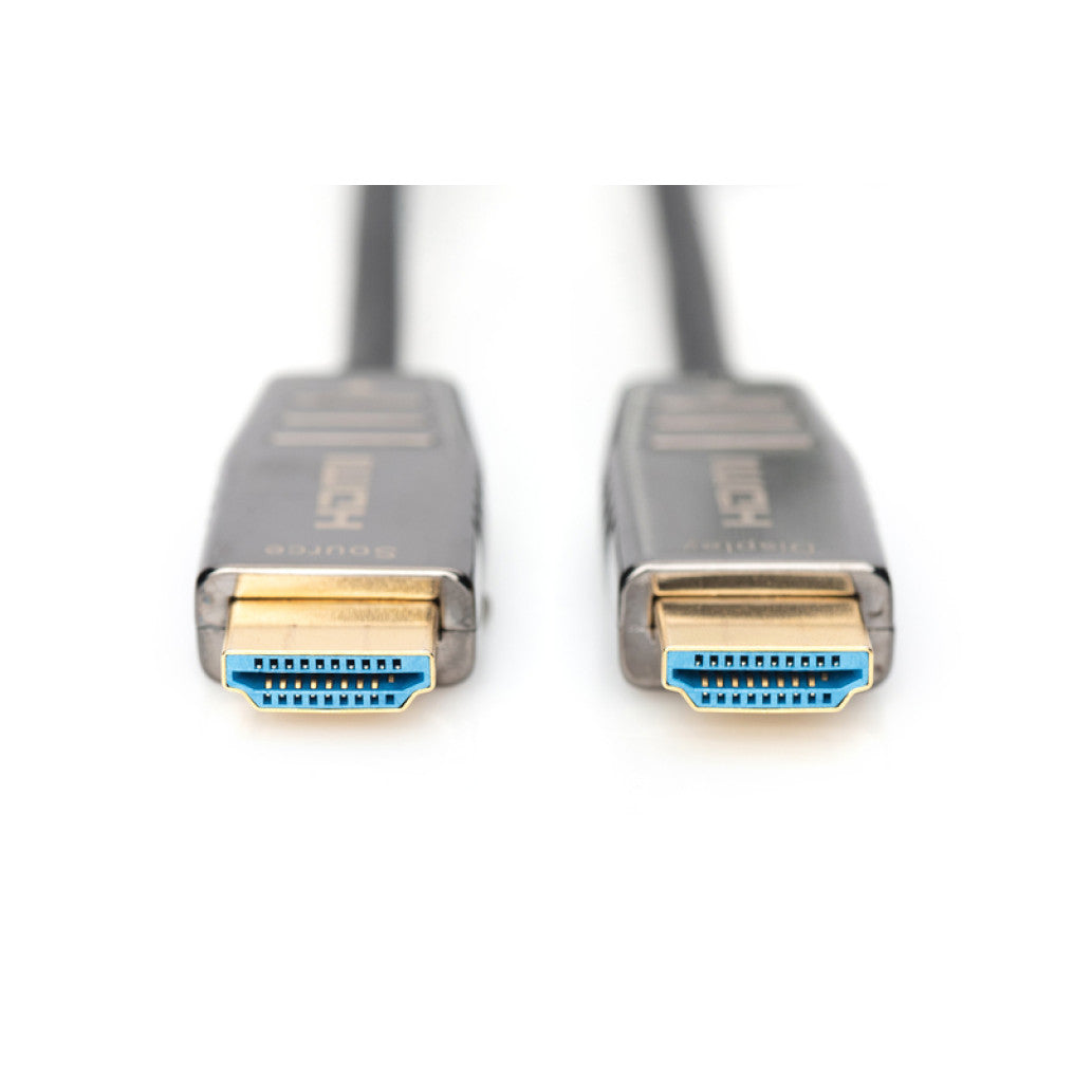 Kabel HDMI(m)=>HDMI(m) v2.1 10,00m UHD 8K/60Hz AOC hibridni optični črn Digitus (AK-330126-100-S)