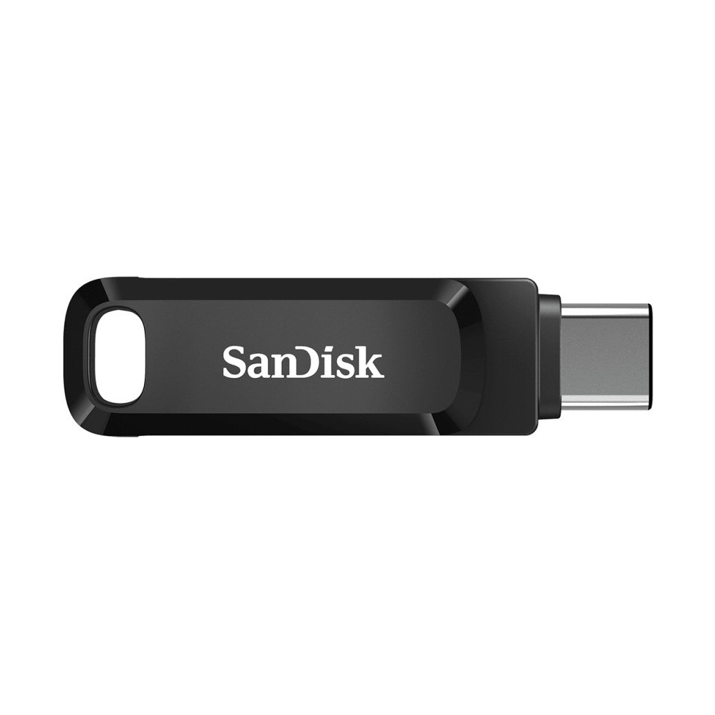 Spominski ključek 128GB USB 3.2/USB-C Sandisk Dual Drive Go 400MB/s plastičen vrtljiv črn (SDDDC3-128G-G46)