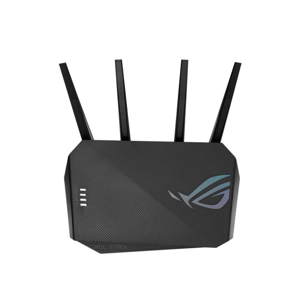 Usmerjevalnik brezžični Asus ROG Strix GS-AX5400 WiFi6 802.11ax AX5400 4804Mbit/s dualband MESH MU-MIMO OFDMA 4xLAN 4x antena (90IG06L0-MO3R10)