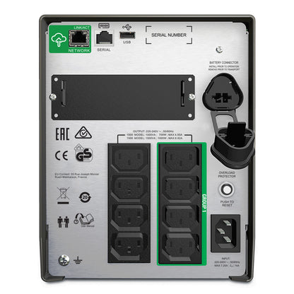 UPS APC Smart-UPS Line-Interactive 1500VA/1000W 8x220V (SMT1500IC)