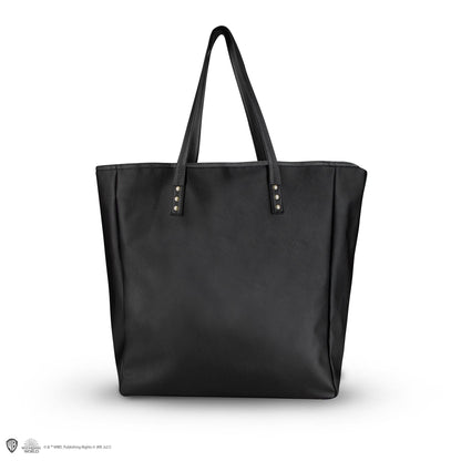 CINEREPLICAS: Harry Potter - Hogwarts Black PU Leather shopping bag