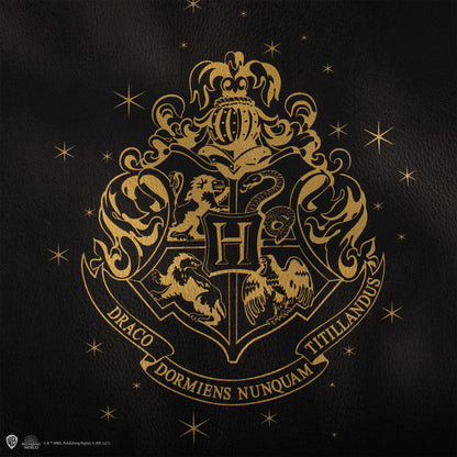 CINEREPLICAS: Harry Potter - Hogwarts Black PU Leather shopping bag