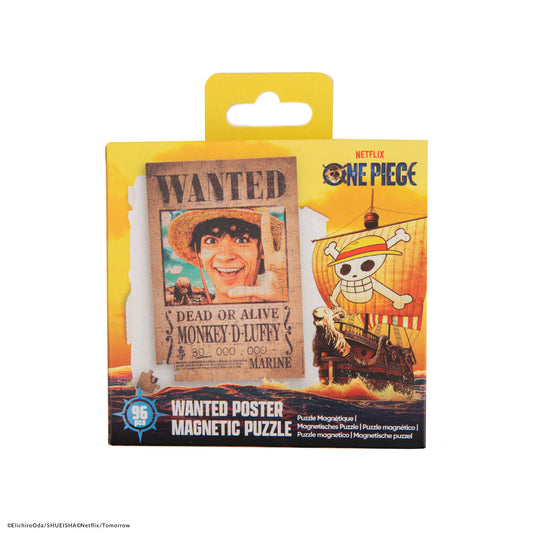 CINEREPLICAS: One Piece - Wanted Luffy A4 magnetna sestavljanka