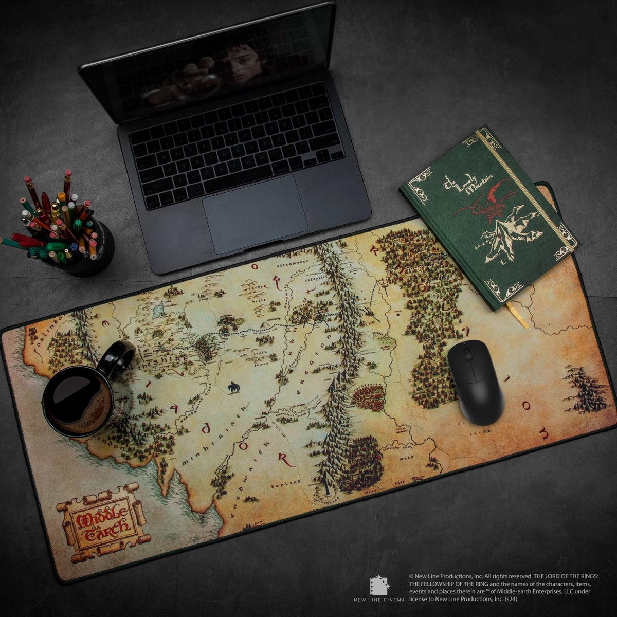 CINEREPLICAS: The Lord of the Rings - Middle Earth Map podloga za mizo