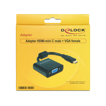 Adapter HDMI-C Mini M - VGA Ž Delock