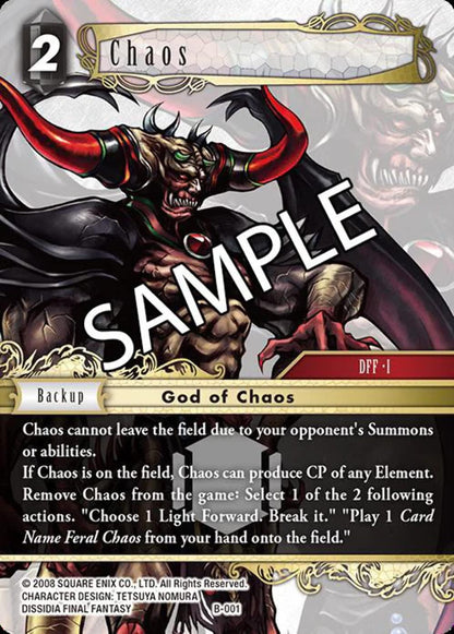 FINAL FANTASY TCG: Multiplayer Challenge: Boss Deck - Chaos