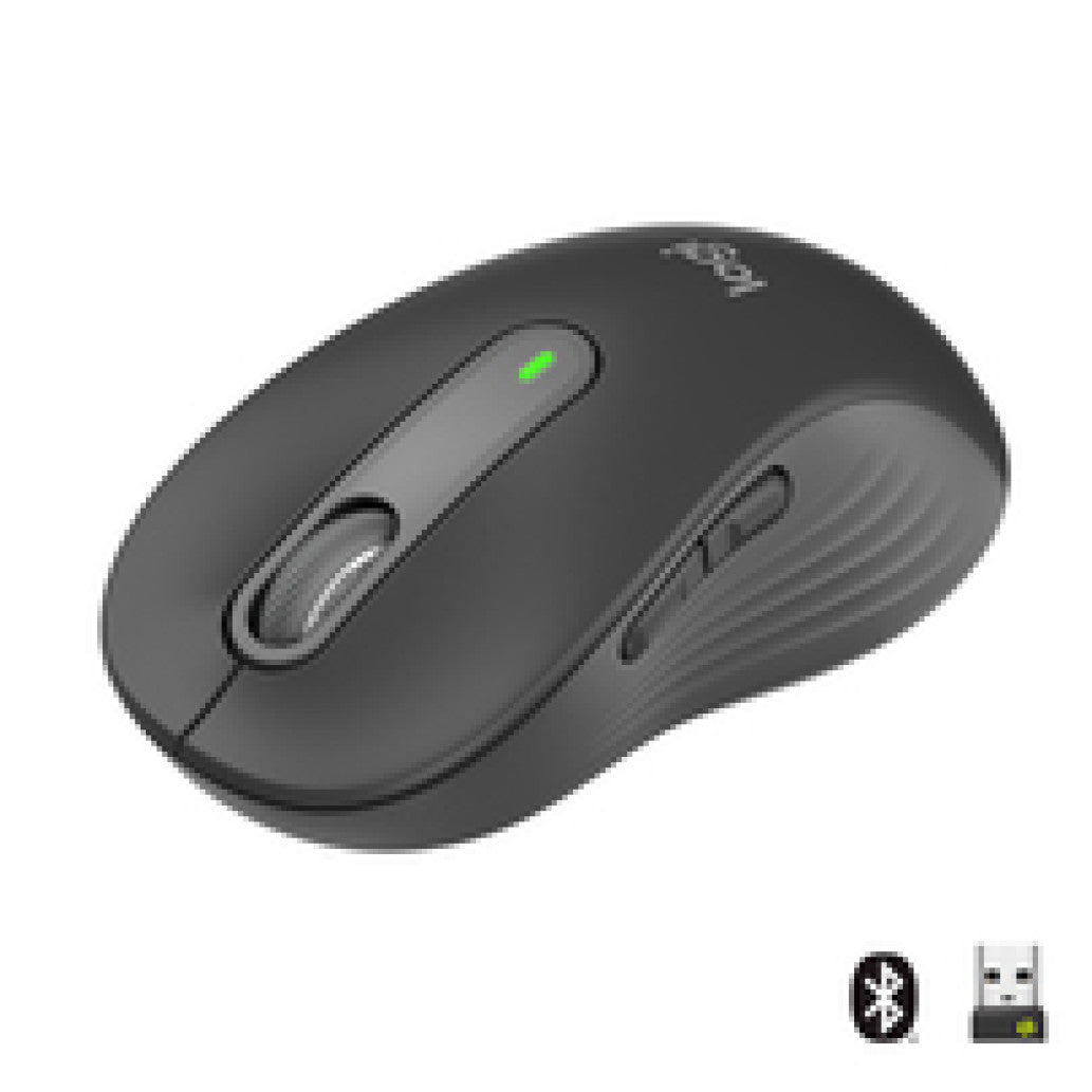 Miš brezžična + Bluetooth Logitech M650L 4000DPI Signature velikost L grafitna (910-006236)