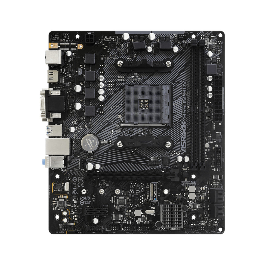 Osnovna plošča AM4 Asrock B550M-HDV microATX VGA DVI HDMI