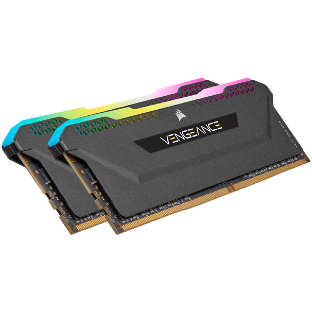 DDR4 32GB 3600MHz CL18 KIT (2x16GB) Corsair RGB Vengeance XMP2.0 1,35V Gaming črna (CMH32GX4M2Z3600C18)