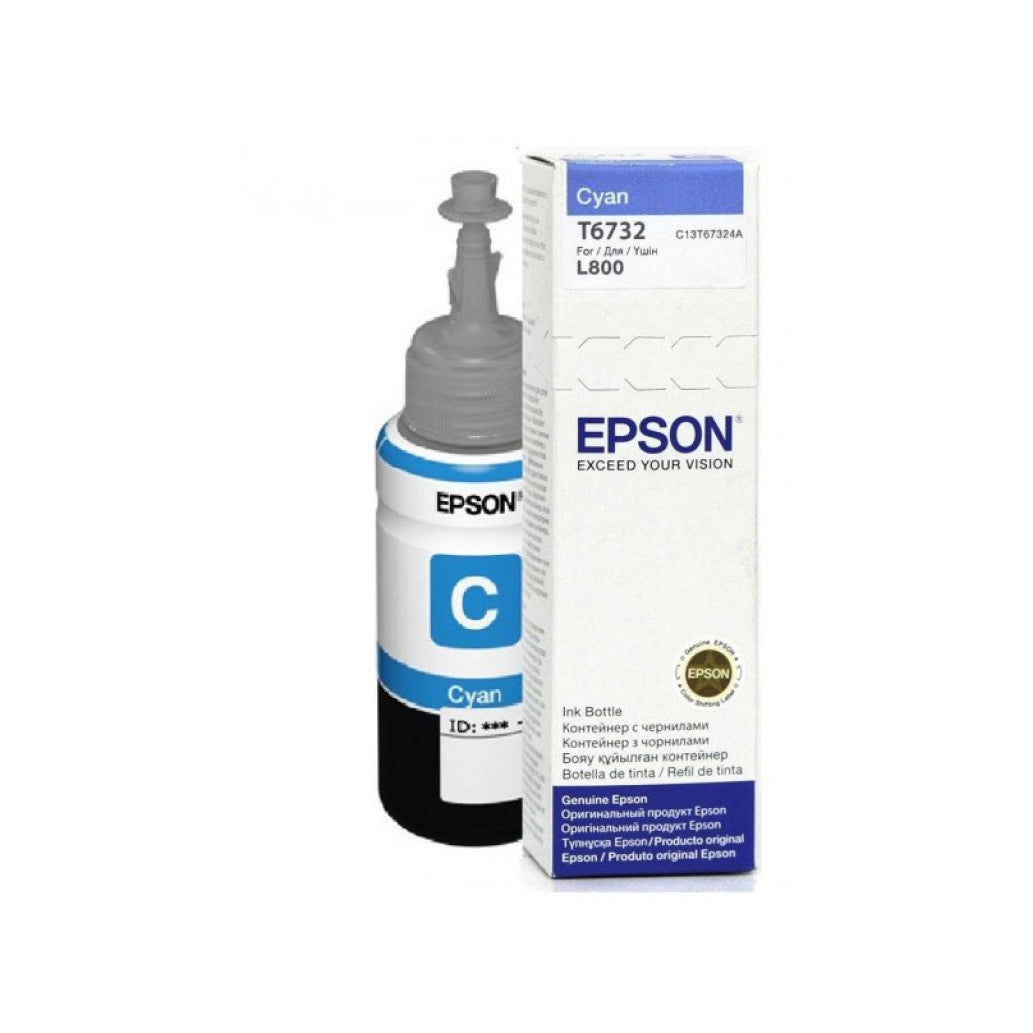 ČRNILO EPSON 673 CYAN STEKLENIČKA, 70 ML L800 (C13T67324A)