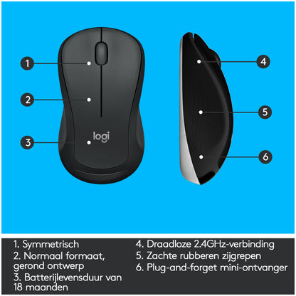 Tipkovnica in miš Logitech brezžična desktop MK540 US international Unyfiying Combo advanced (920-008685)