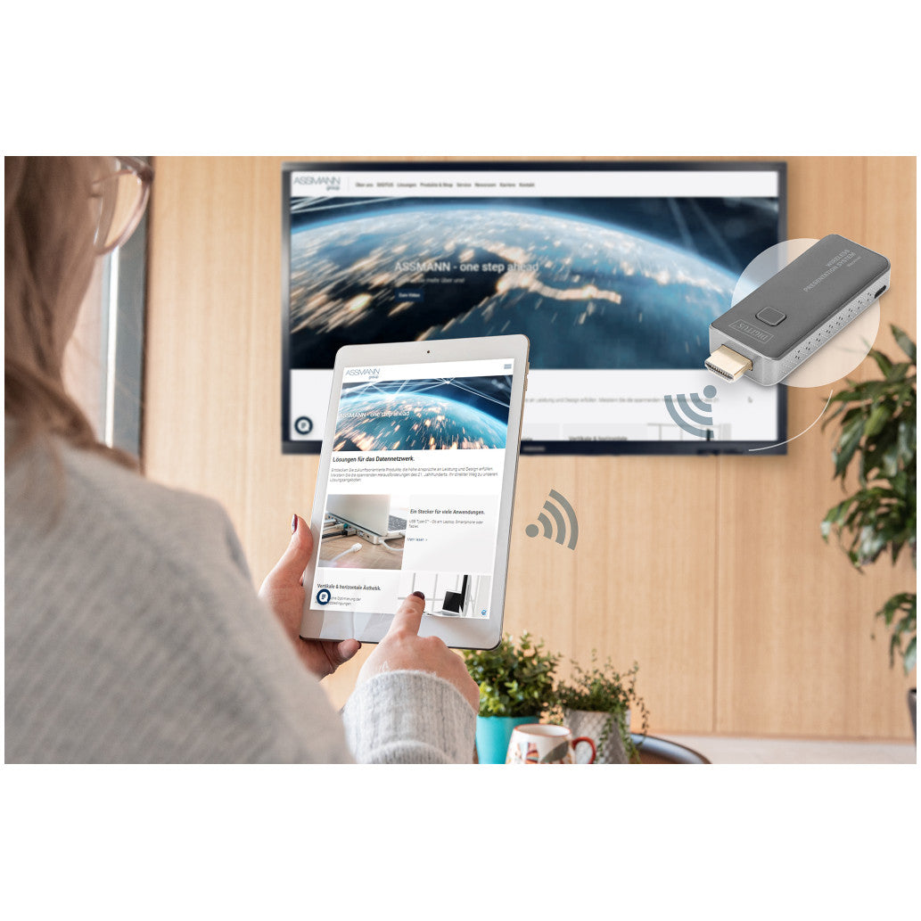 Brezžični ojačevalec signala HDMI SET Click & Present MINI Digitus (DS-55319)