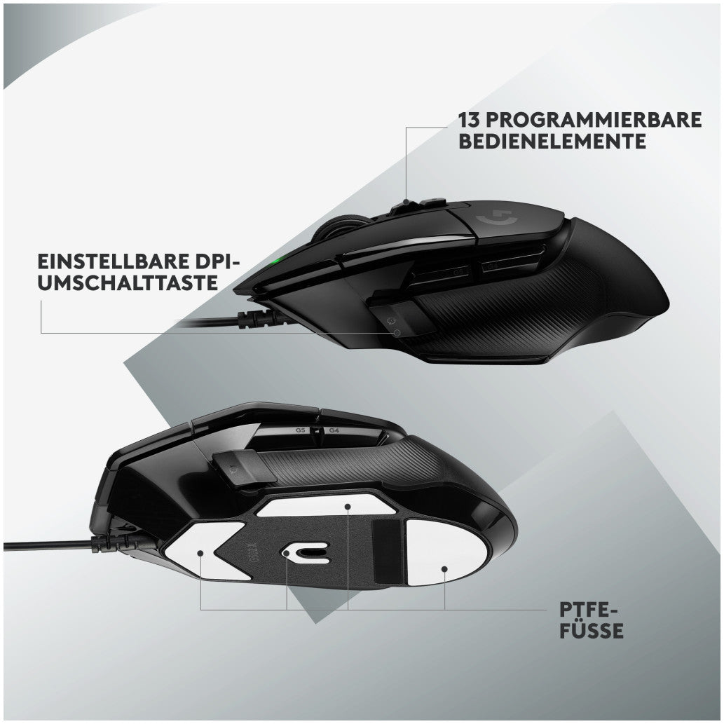 Gaming miška Žična Logitech G502 X , črna (910-006138)